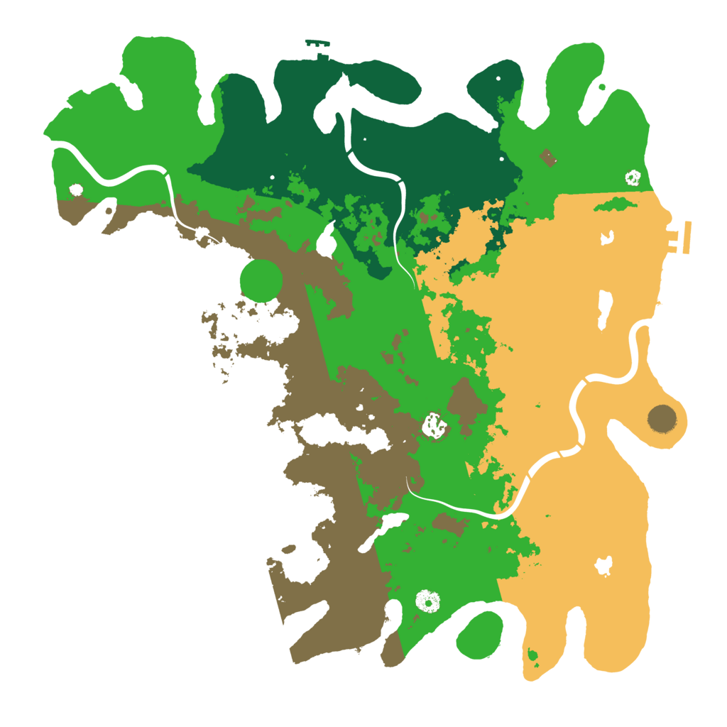 Biome Rust Map: Procedural Map, Size: 4500, Seed: 1928463649