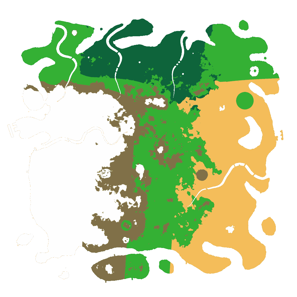Biome Rust Map: Procedural Map, Size: 4500, Seed: 972563675