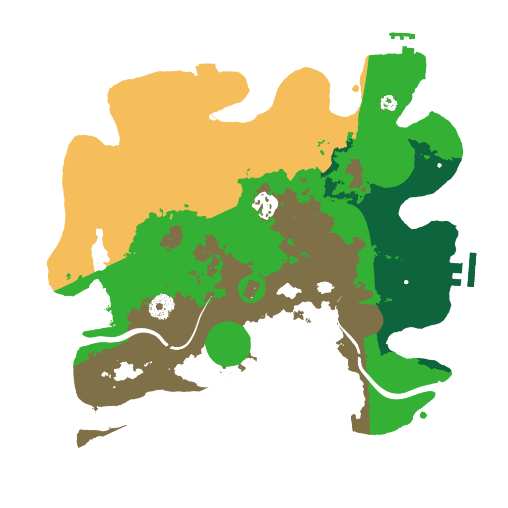 Biome Rust Map: Procedural Map, Size: 3000, Seed: 1057302292