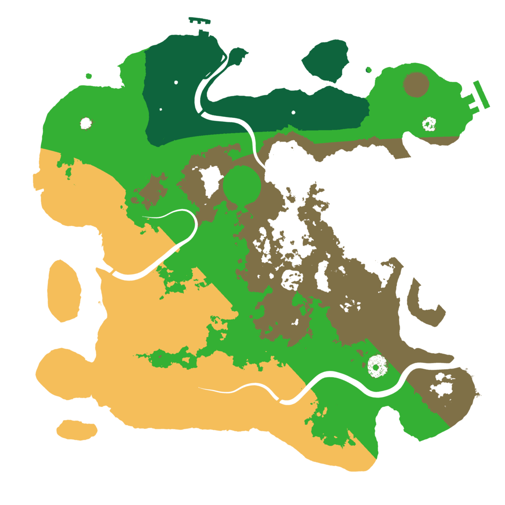 Biome Rust Map: Procedural Map, Size: 3500, Seed: 1862422565
