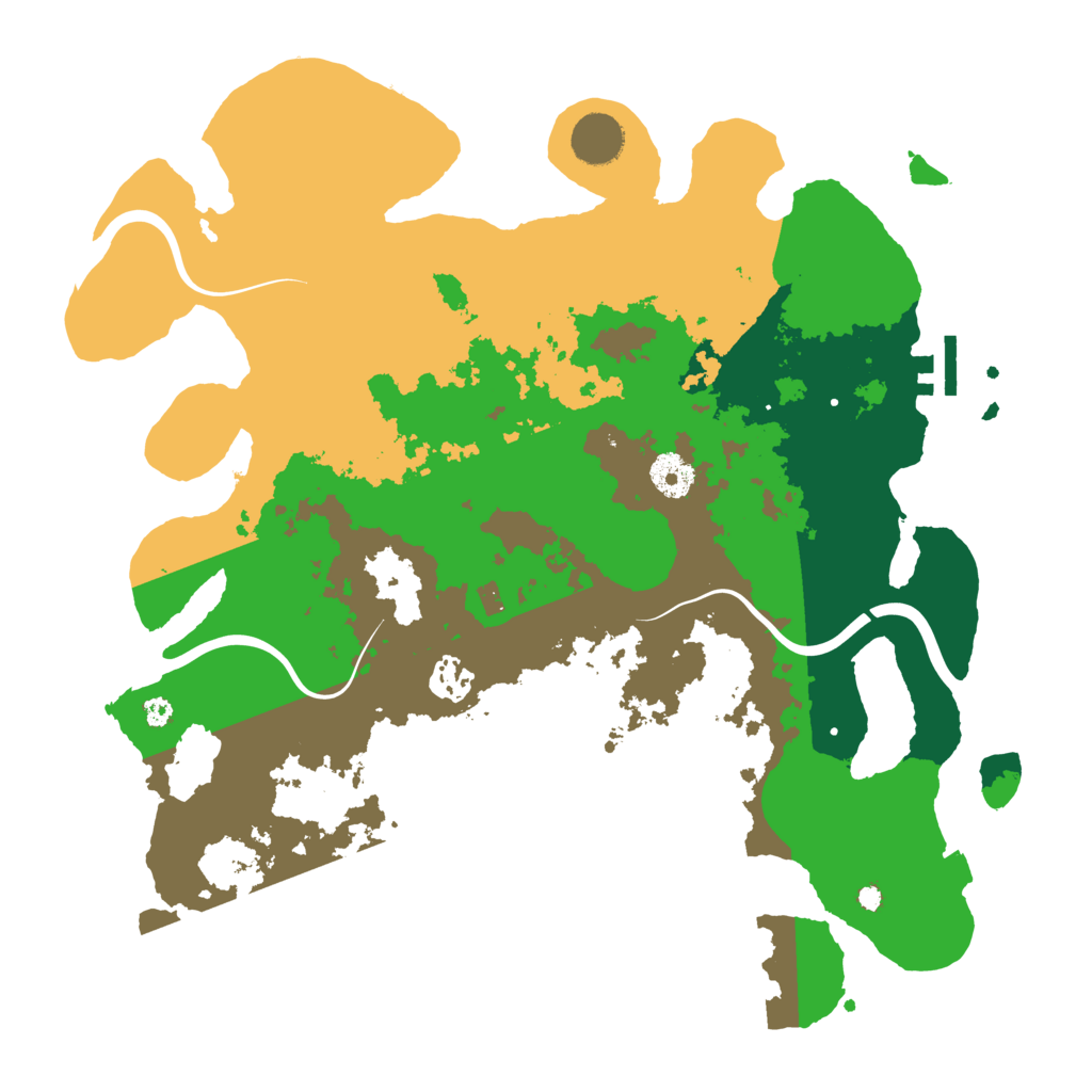 Biome Rust Map: Procedural Map, Size: 3700, Seed: 1584316599