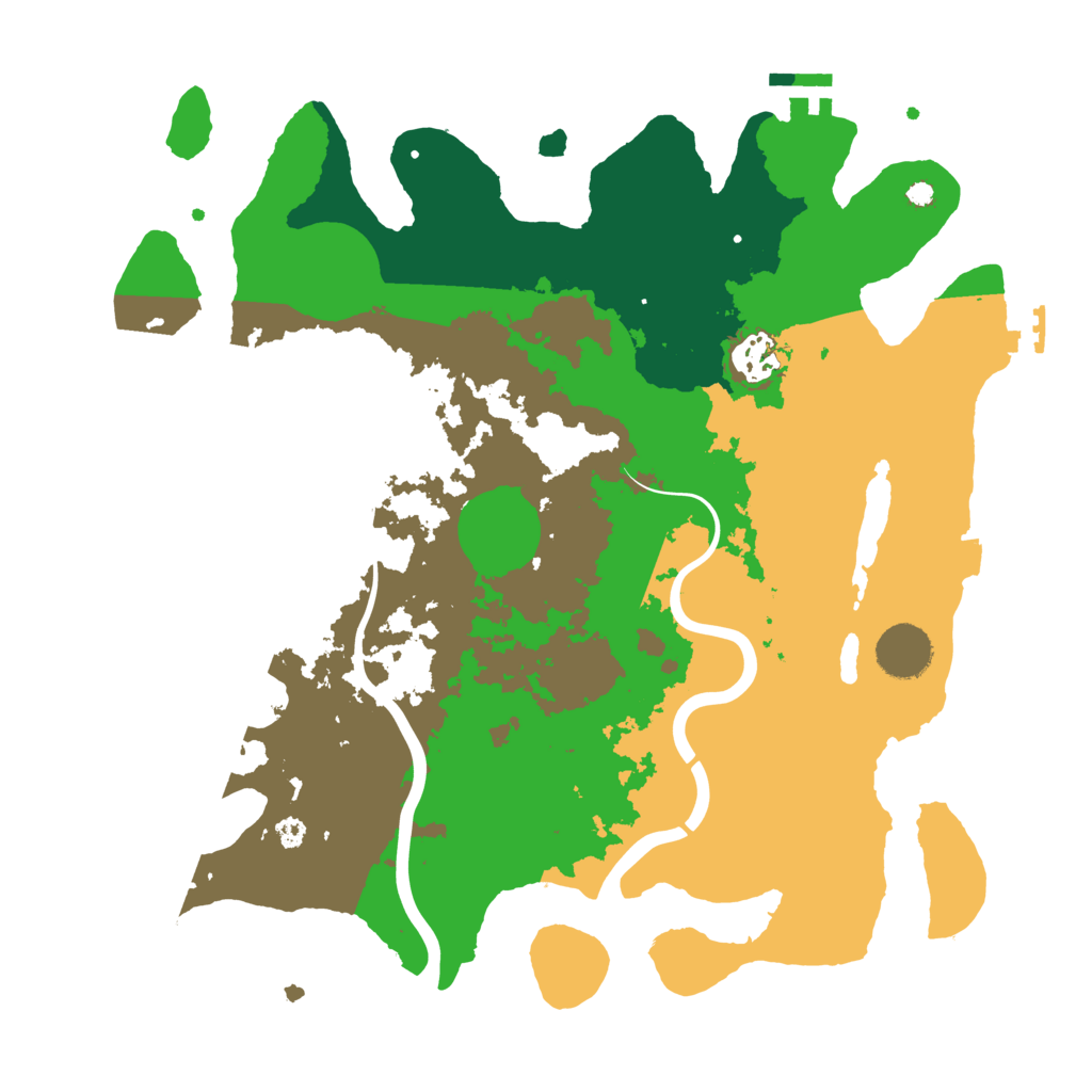 Biome Rust Map: Procedural Map, Size: 3500, Seed: 1186139041
