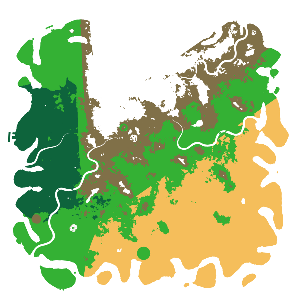 Biome Rust Map: Procedural Map, Size: 6000, Seed: 218845