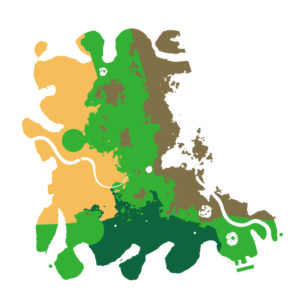 Biome Rust Map: Procedural Map, Size: 3500, Seed: 4412986