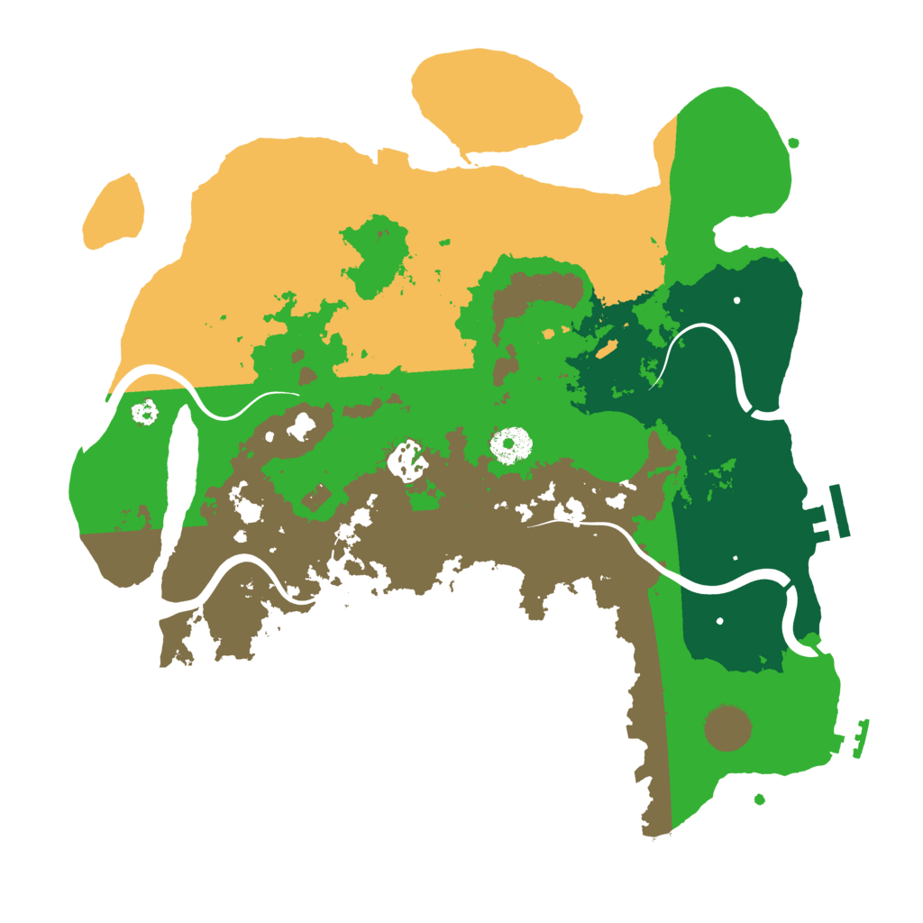 Biome Rust Map: Procedural Map, Size: 3500, Seed: 1962847223