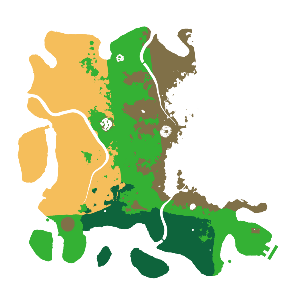 Biome Rust Map: Procedural Map, Size: 3750, Seed: 719534390
