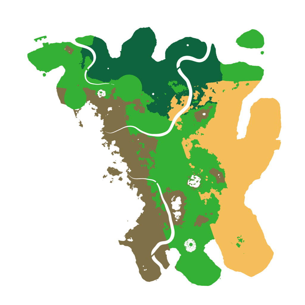 Biome Rust Map: Procedural Map, Size: 3650, Seed: 472163281