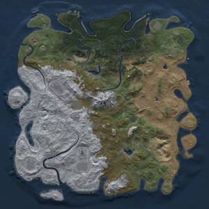 Thumbnail Rust Map: Procedural Map, Size: 5000, Seed: 1385482717, 19 Monuments