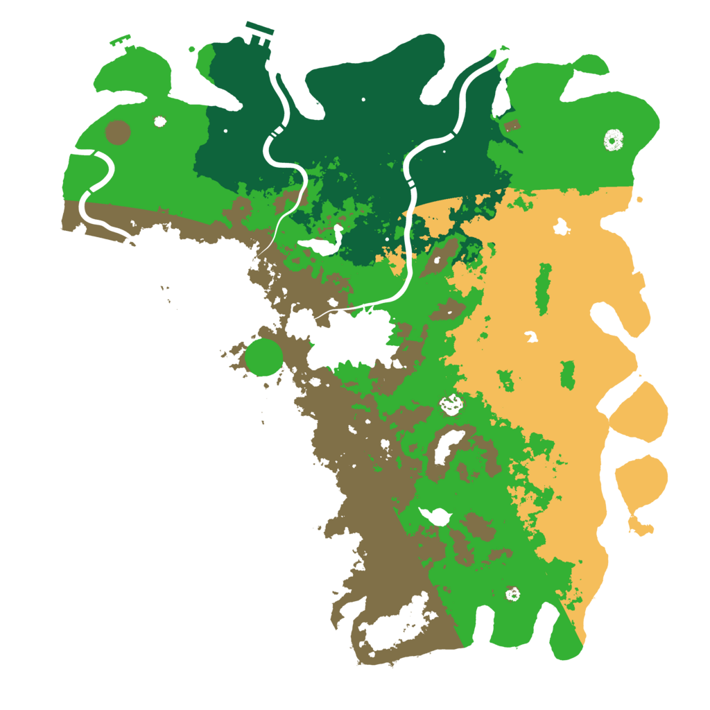 Biome Rust Map: Procedural Map, Size: 5000, Seed: 1385482717
