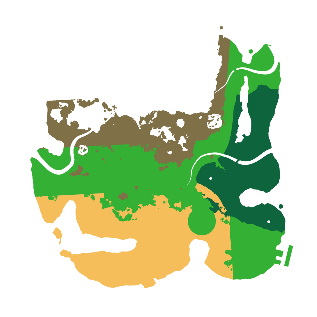 Biome Rust Map: Procedural Map, Size: 3000, Seed: 25112511