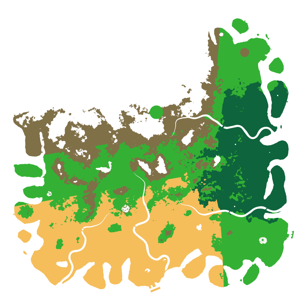 Biome Rust Map: Procedural Map, Size: 6000, Seed: 1189922117