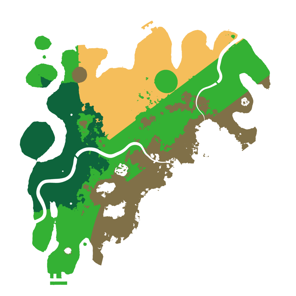 Biome Rust Map: Procedural Map, Size: 3500, Seed: 89025734