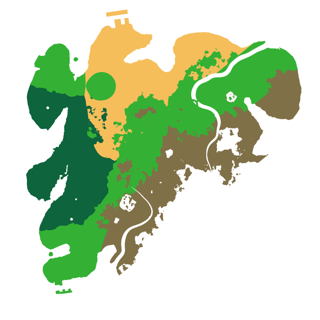 Biome Rust Map: Procedural Map, Size: 3000, Seed: 1356096956