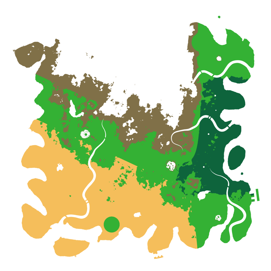 Biome Rust Map: Procedural Map, Size: 4500, Seed: 369324925
