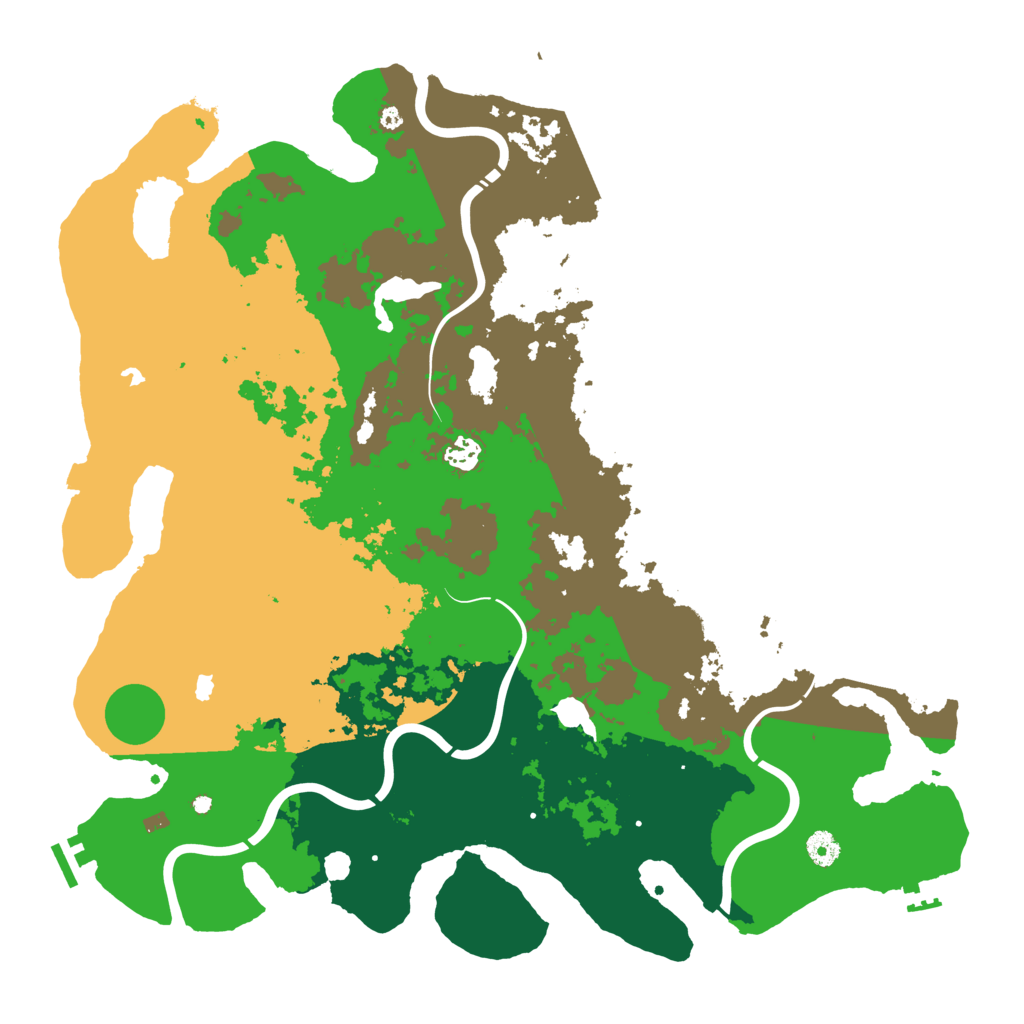 Biome Rust Map: Procedural Map, Size: 4500, Seed: 1909391378