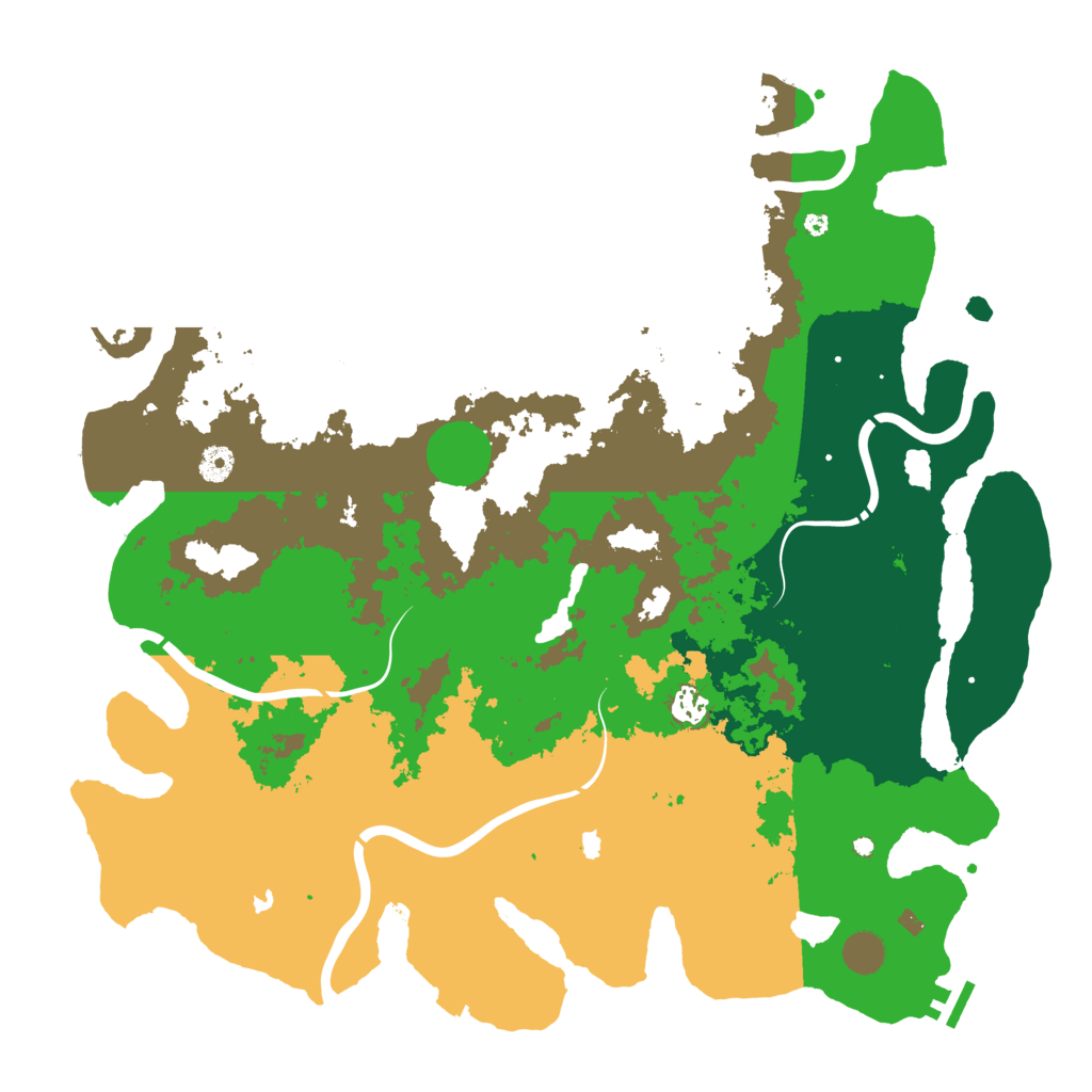 Biome Rust Map: Procedural Map, Size: 4500, Seed: 274797658