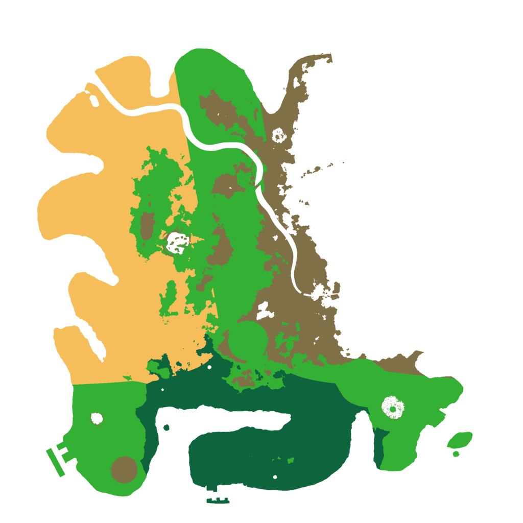 Biome Rust Map: Procedural Map, Size: 3500, Seed: 4160406