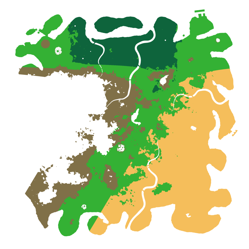 Biome Rust Map: Procedural Map, Size: 5000, Seed: 91