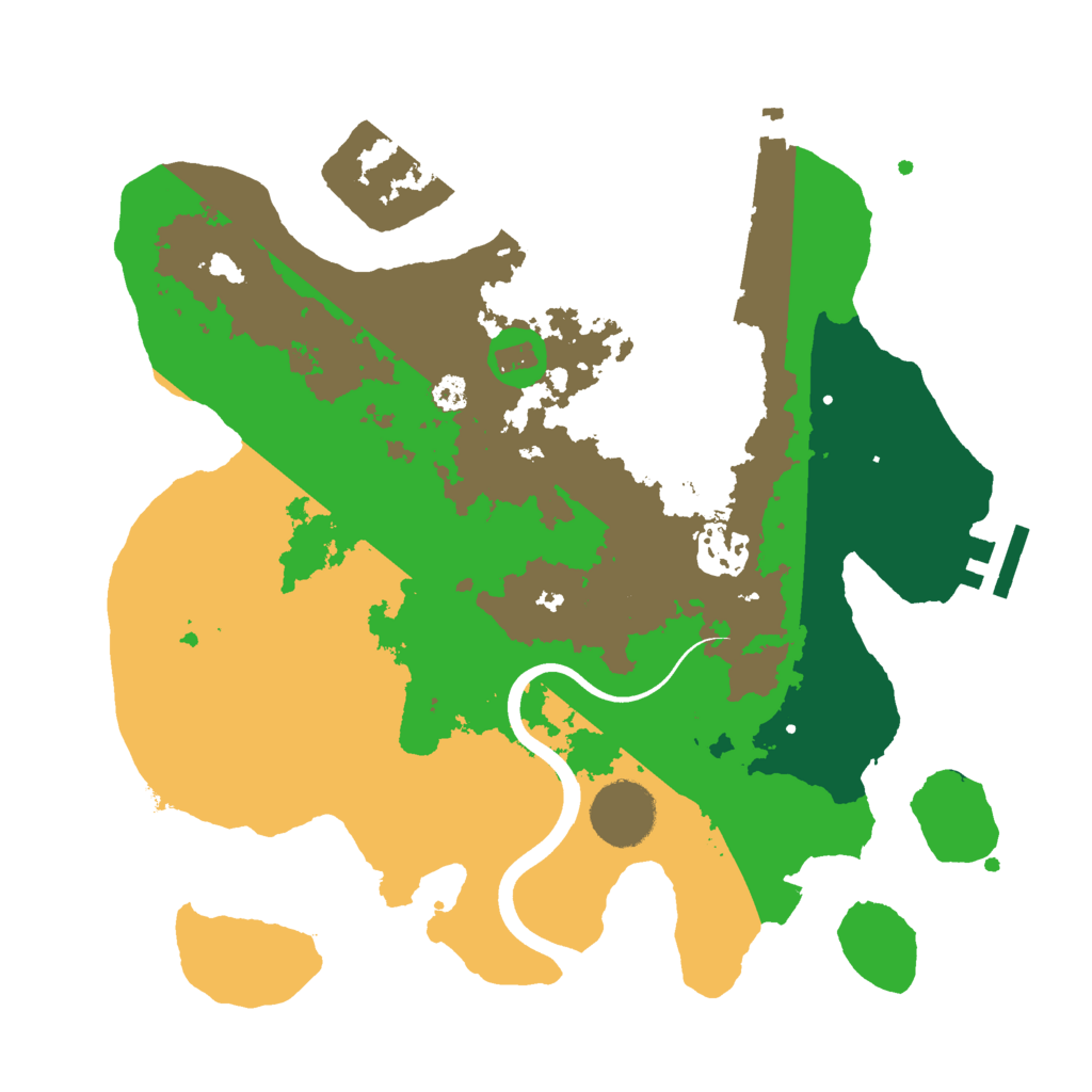 Biome Rust Map: Procedural Map, Size: 3000, Seed: 68363624