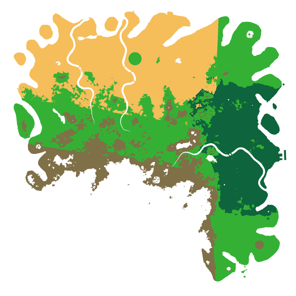 Biome Rust Map: Procedural Map, Size: 6000, Seed: 812092736