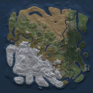 Thumbnail Rust Map: Procedural Map, Size: 4250, Seed: 480774904, 17 Monuments
