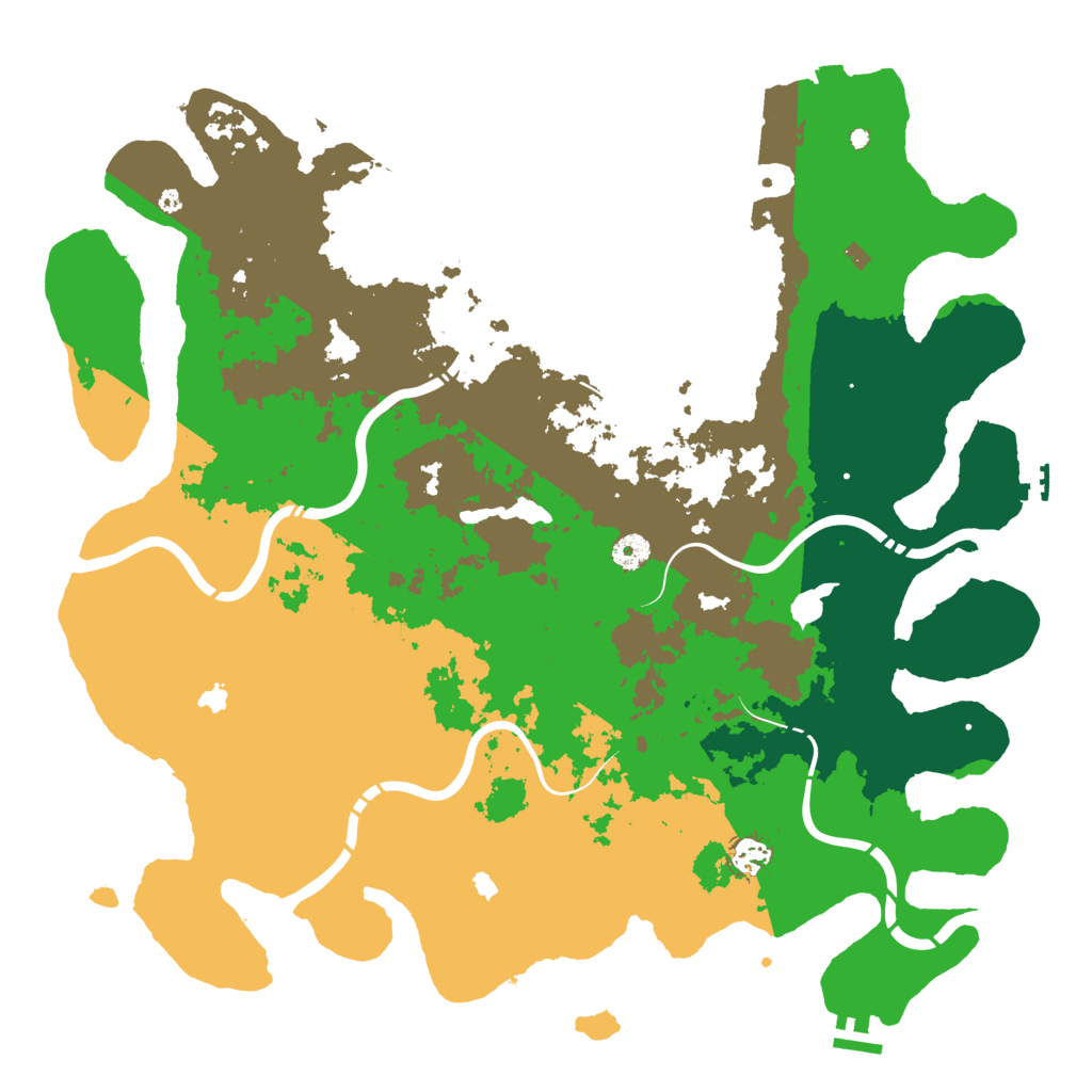 Biome Rust Map: Procedural Map, Size: 4500, Seed: 745154340