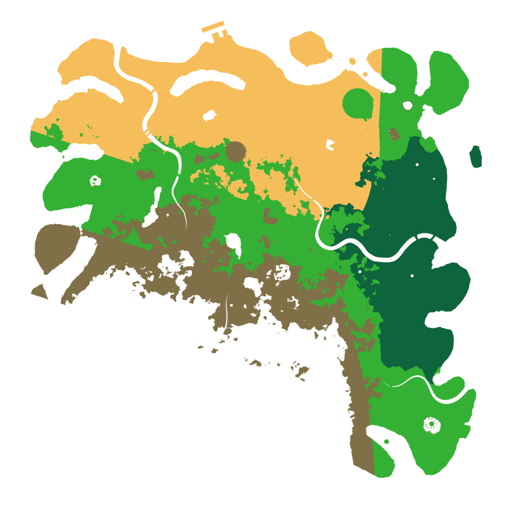Biome Rust Map: Procedural Map, Size: 4500, Seed: 157227784
