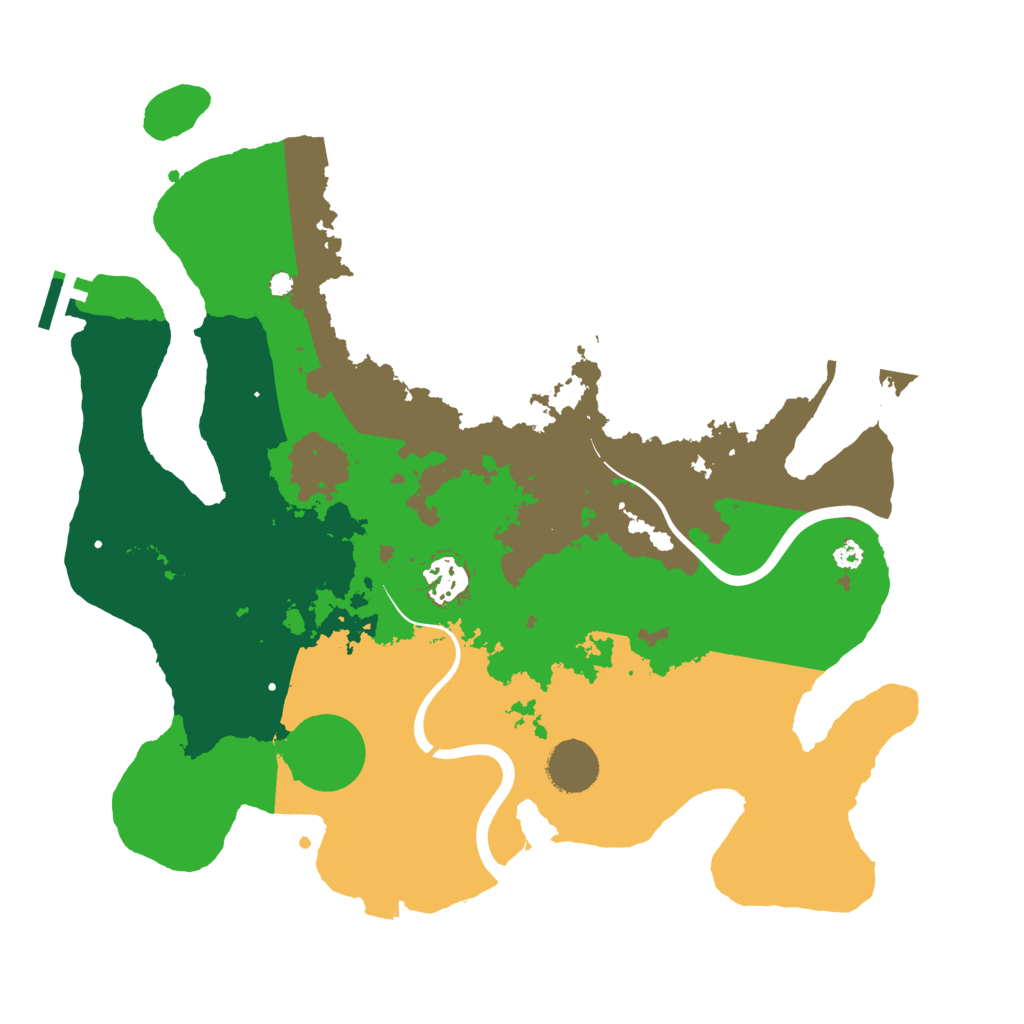 Biome Rust Map: Procedural Map, Size: 3500, Seed: 178371243