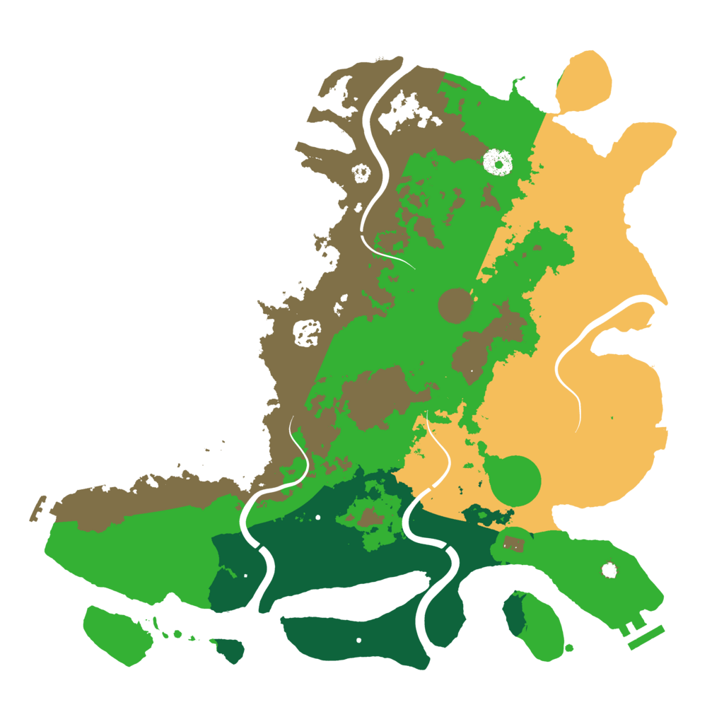 Biome Rust Map: Procedural Map, Size: 3750, Seed: 4025495
