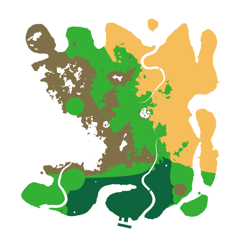 Biome Rust Map: Procedural Map, Size: 3500, Seed: 1900462426