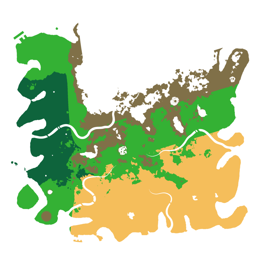 Biome Rust Map: Procedural Map, Size: 4500, Seed: 1438140888