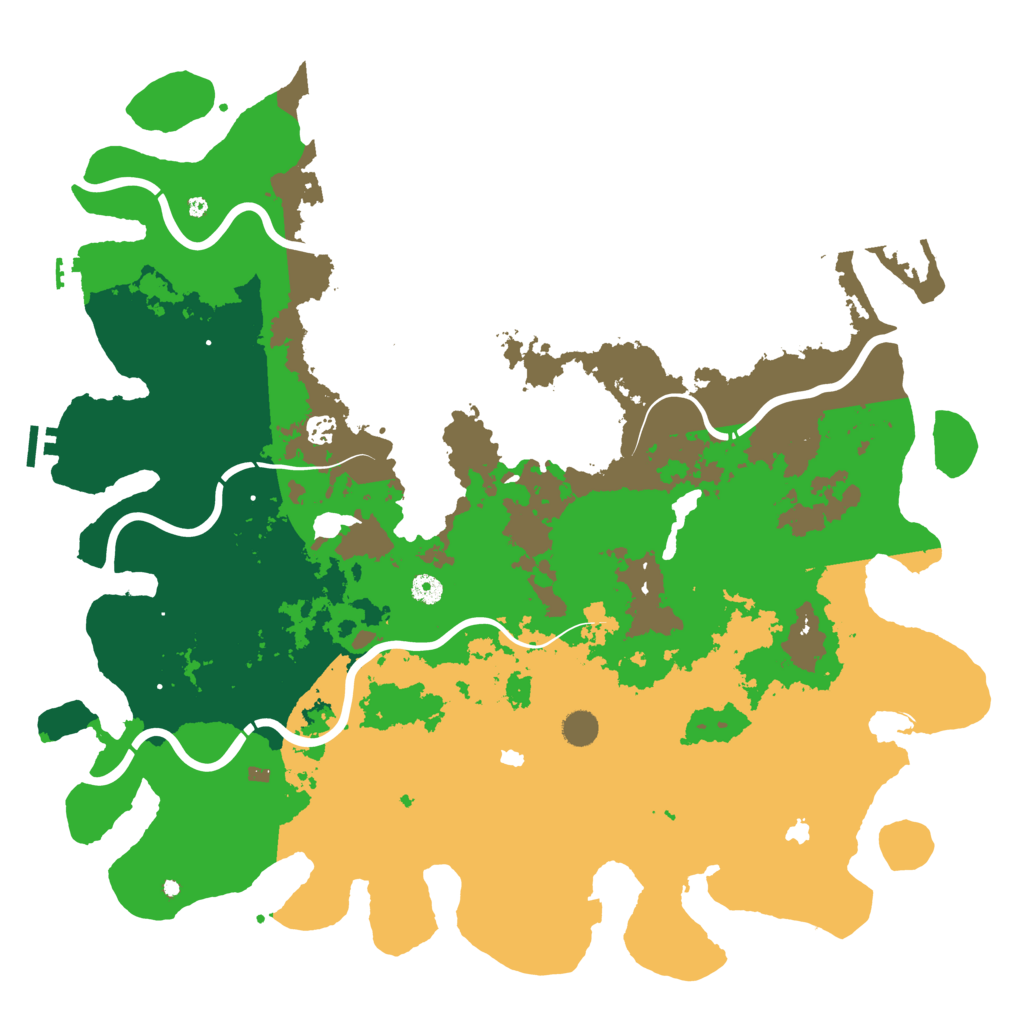 Biome Rust Map: Procedural Map, Size: 5000, Seed: 827310658