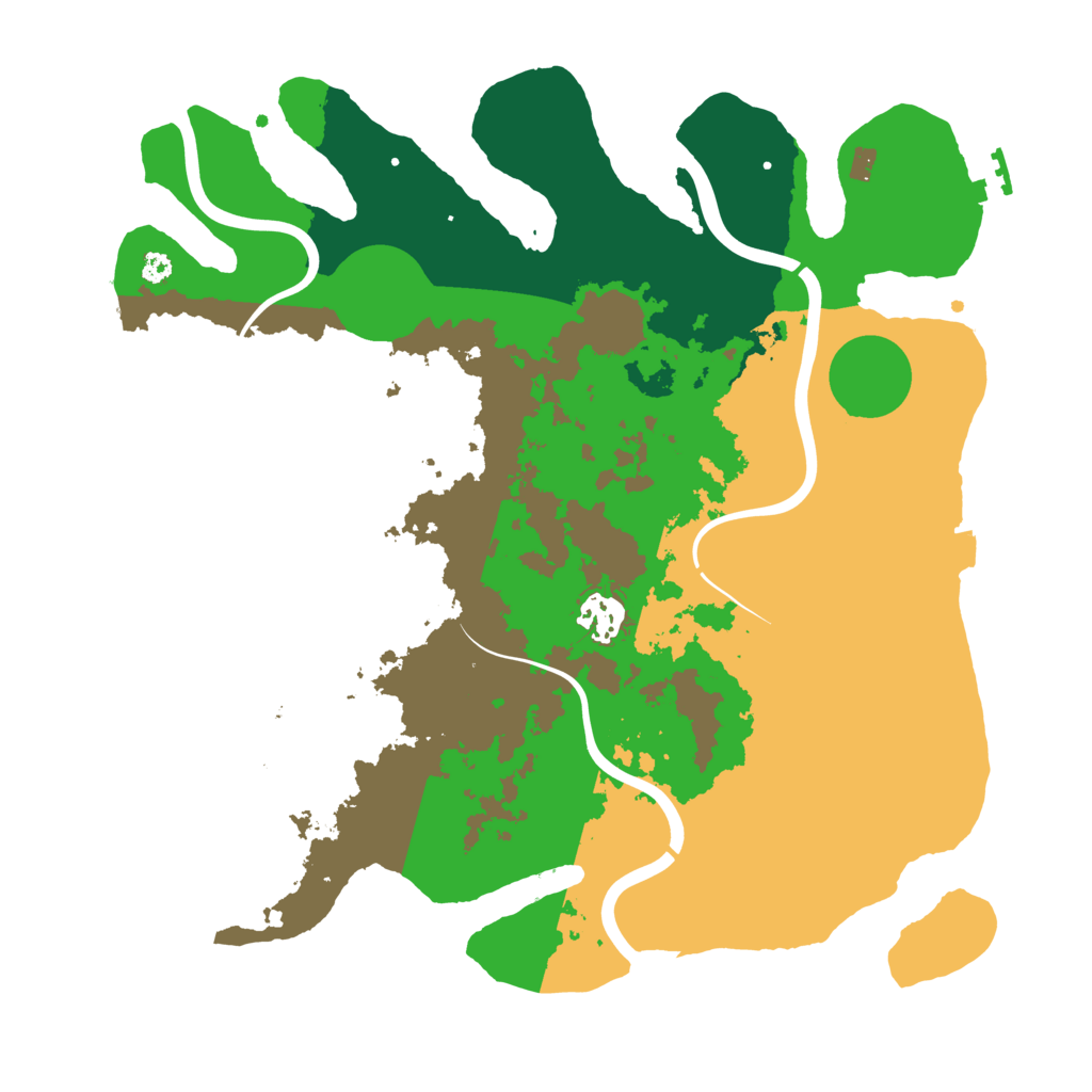 Biome Rust Map: Procedural Map, Size: 3500, Seed: 1919943485