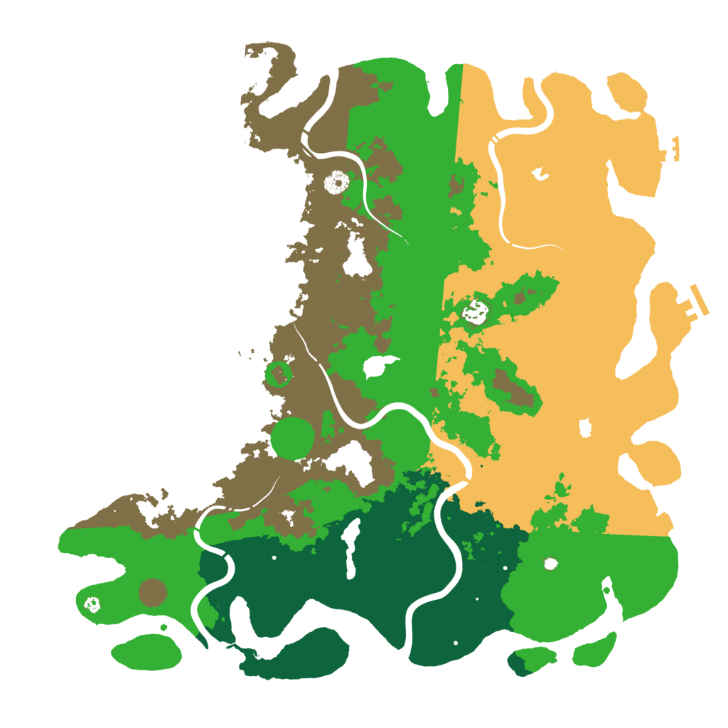 Biome Rust Map: Procedural Map, Size: 4500, Seed: 378430328