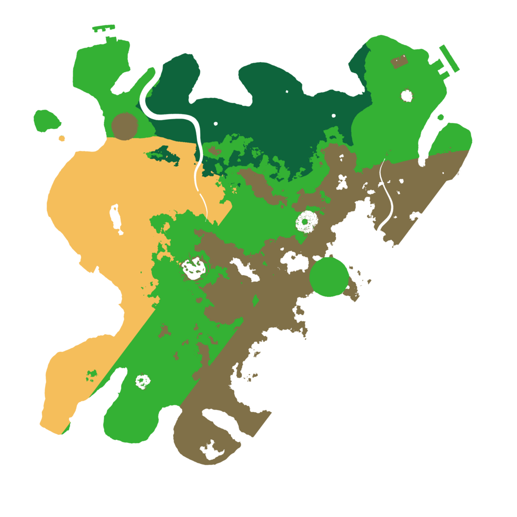 Biome Rust Map: Procedural Map, Size: 3500, Seed: 915560297