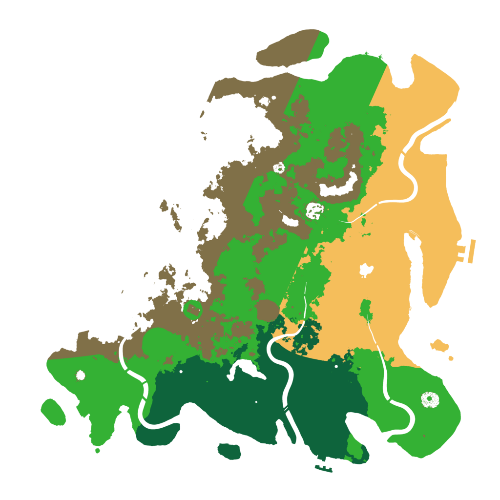 Biome Rust Map: Procedural Map, Size: 4250, Seed: 20261002