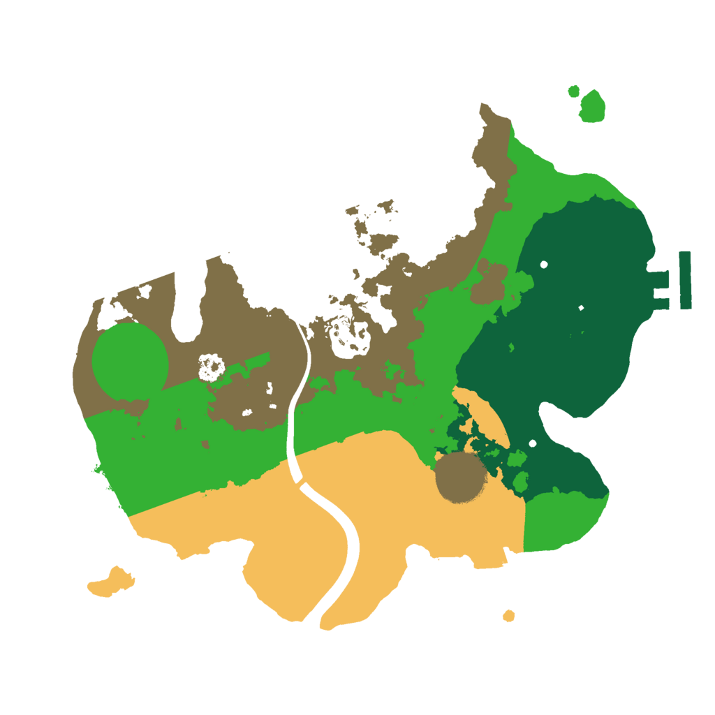 Biome Rust Map: Procedural Map, Size: 2500, Seed: 1477036028