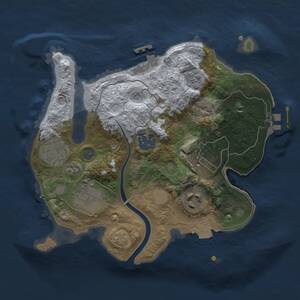 Thumbnail Rust Map: Procedural Map, Size: 2500, Seed: 1477036028, 11 Monuments