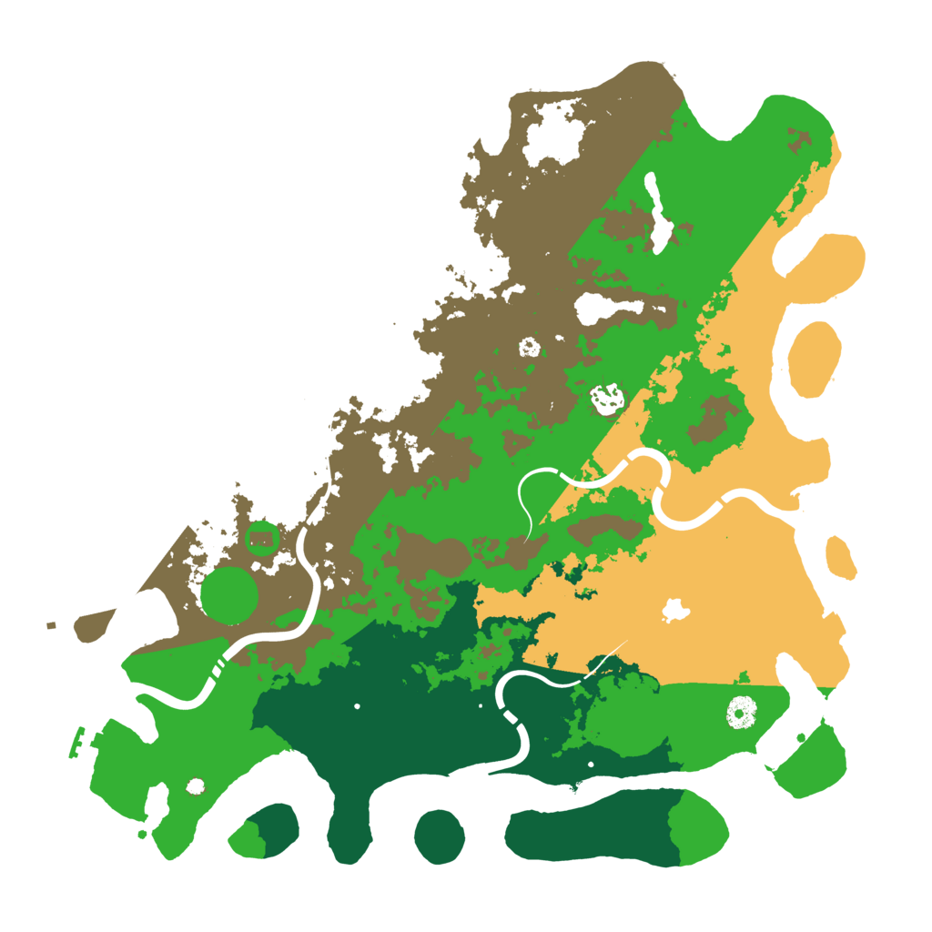 Biome Rust Map: Procedural Map, Size: 4300, Seed: 411185116