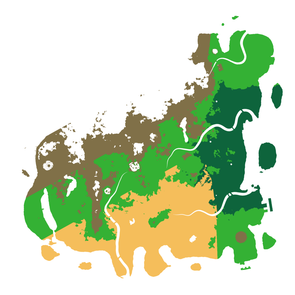 Biome Rust Map: Procedural Map, Size: 4500, Seed: 92053423