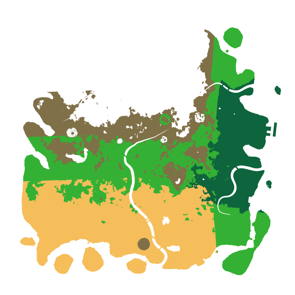 Biome Rust Map: Procedural Map, Size: 4250, Seed: 480405