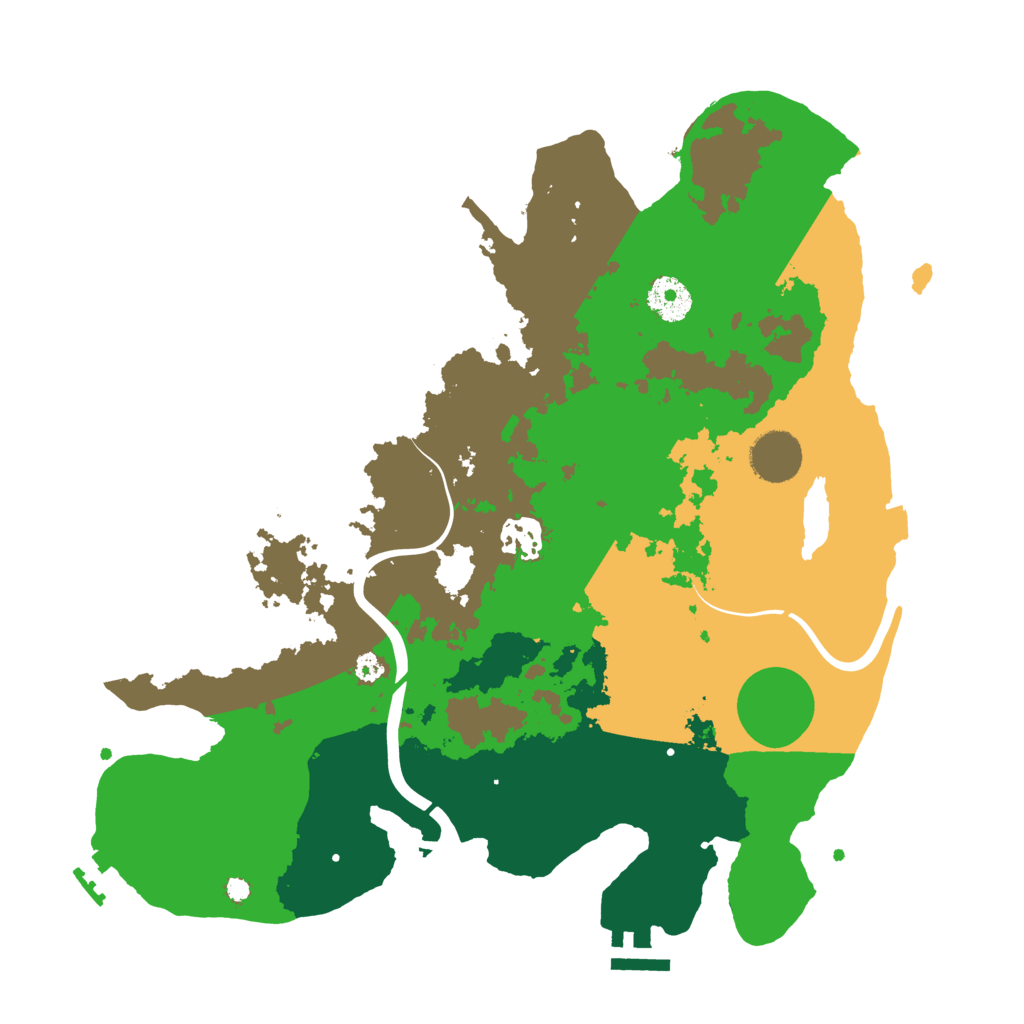 Biome Rust Map: Procedural Map, Size: 3500, Seed: 234706741