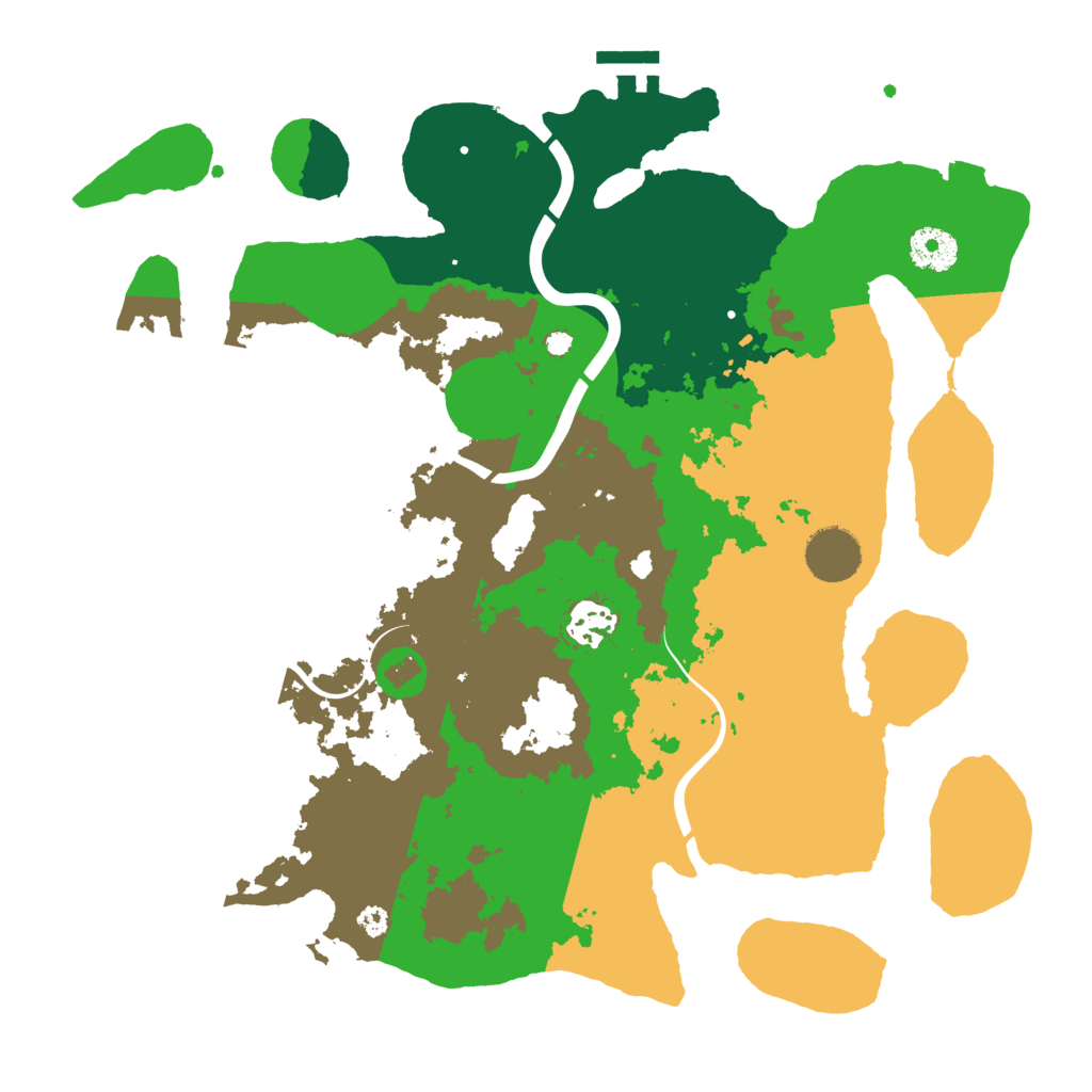 Biome Rust Map: Procedural Map, Size: 3500, Seed: 694946244