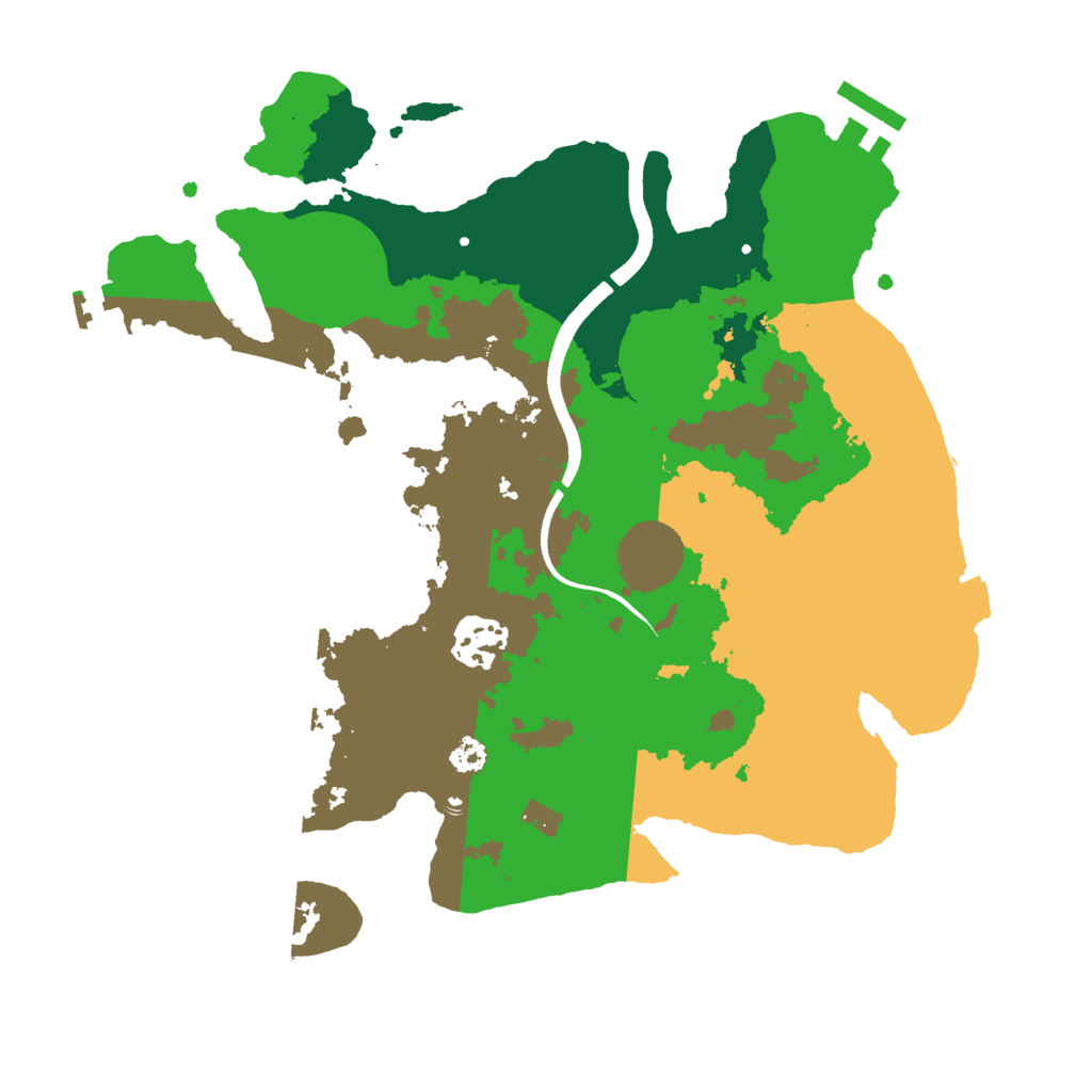 Biome Rust Map: Procedural Map, Size: 3000, Seed: 23476568
