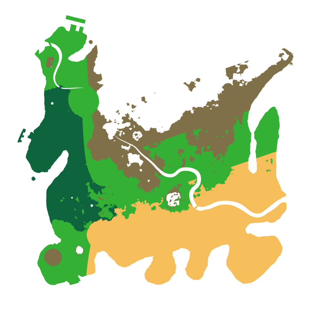 Biome Rust Map: Procedural Map, Size: 3250, Seed: 977050831