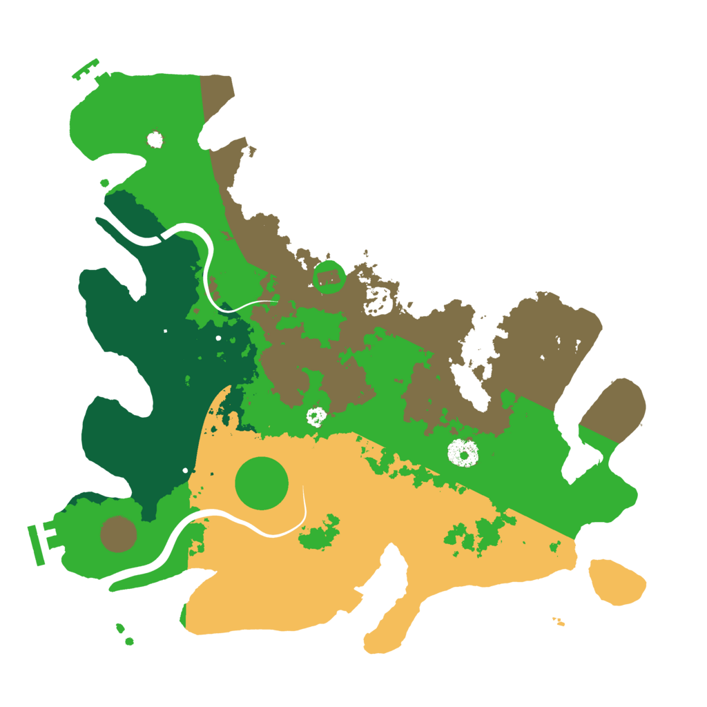 Biome Rust Map: Procedural Map, Size: 3500, Seed: 224933901
