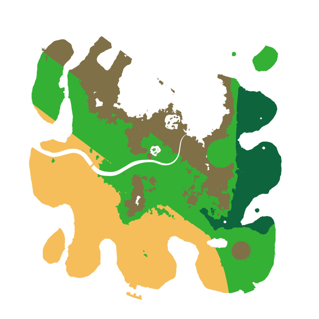 Biome Rust Map: Procedural Map, Size: 3000, Seed: 836887006