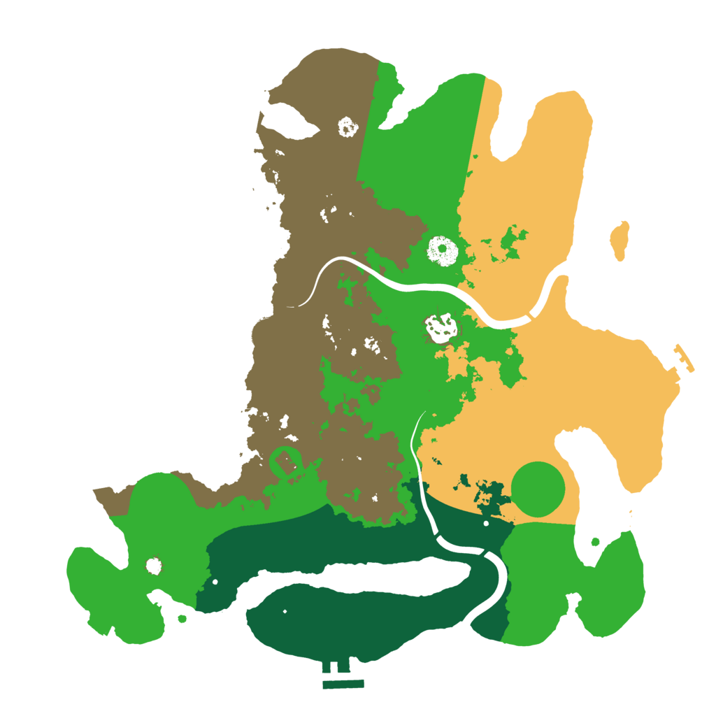 Biome Rust Map: Procedural Map, Size: 3500, Seed: 1708301415
