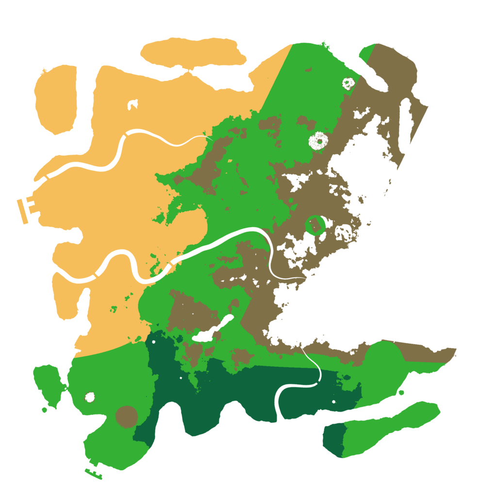 Biome Rust Map: Procedural Map, Size: 4000, Seed: 1361231414