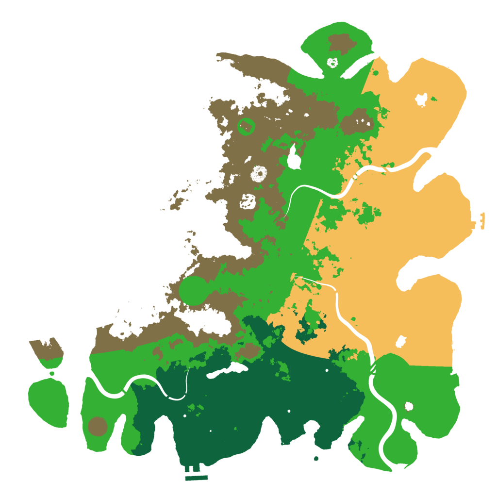 Biome Rust Map: Procedural Map, Size: 4500, Seed: 211649